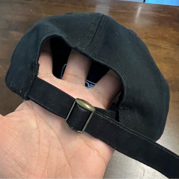 Victoria's Secret Victoria Sport Black Embroidered Baseball Hat Cap Black White - Picture 3 of 4